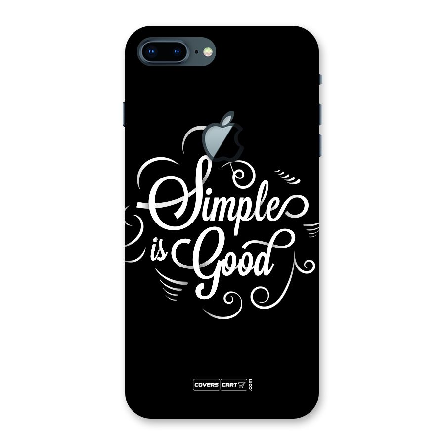 Simple is Good Back Case for iPhone 7 Plus Apple Cut