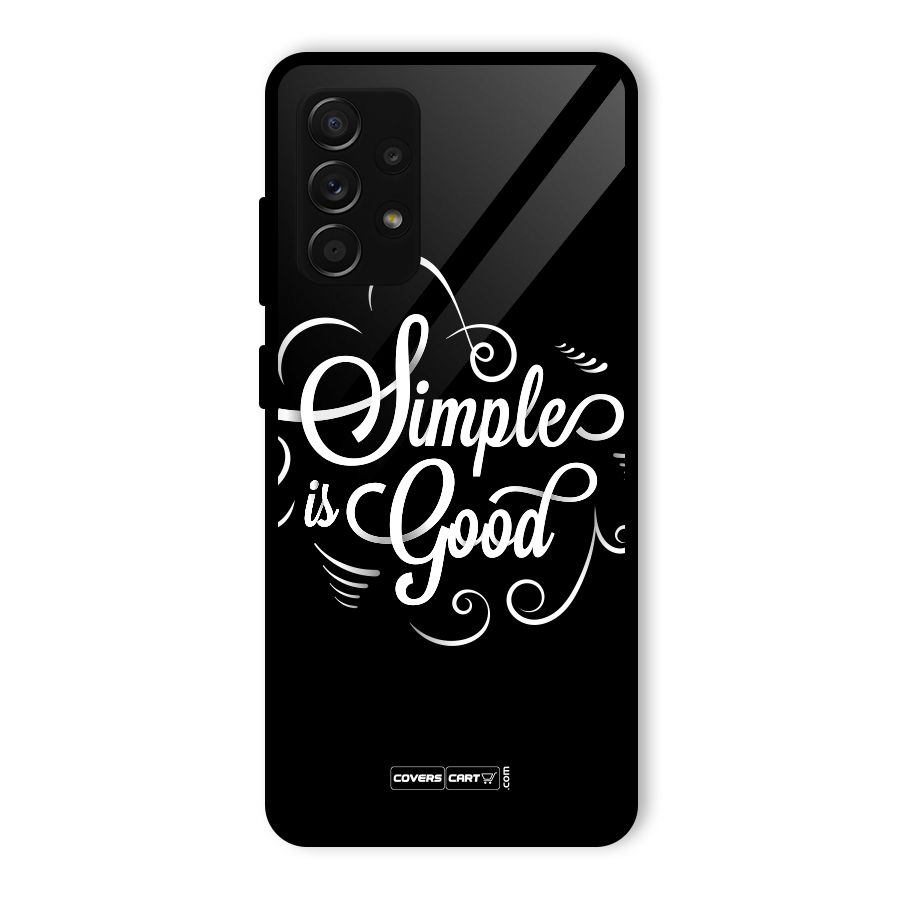 Simple is Good Glass Back Case for Galaxy A53 5G