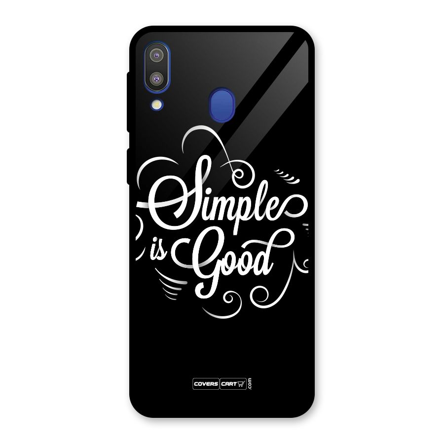 Simple is Good Glass Back Case for Galaxy M20