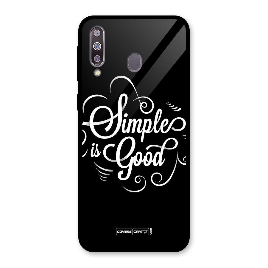 Simple is Good Glass Back Case for Galaxy M30