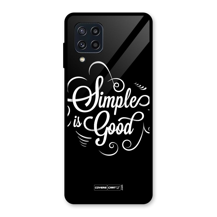 Simple is Good Glass Back Case for Galaxy M32