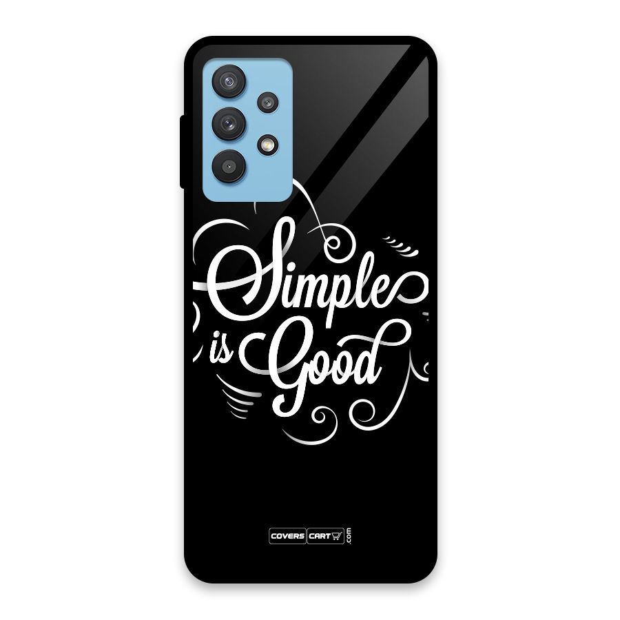 Simple is Good Glass Back Case for Galaxy M32 5G