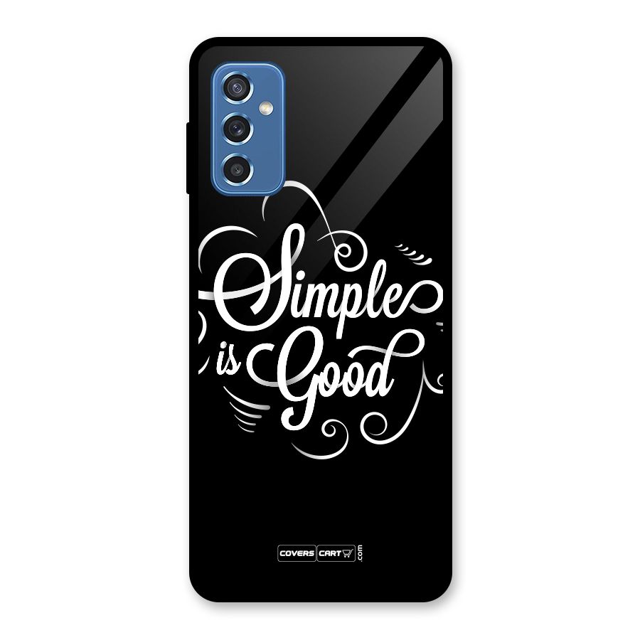 Simple is Good Glass Back Case for Galaxy M52 5G