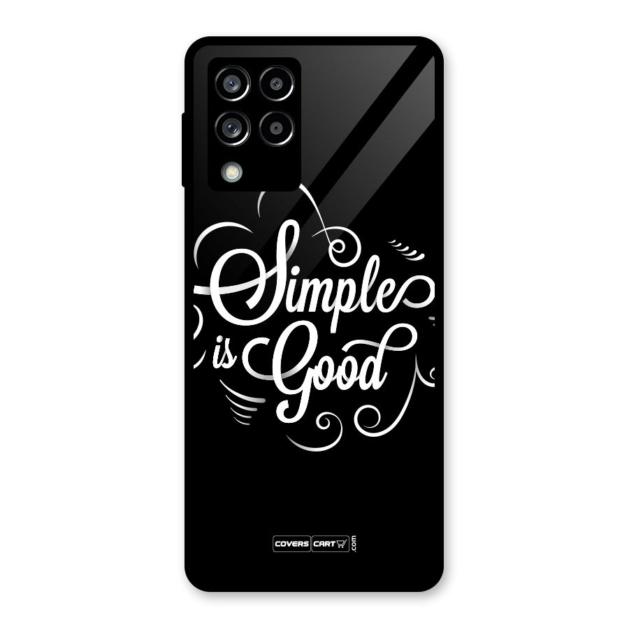 Simple is Good Glass Back Case for Galaxy M53 5G