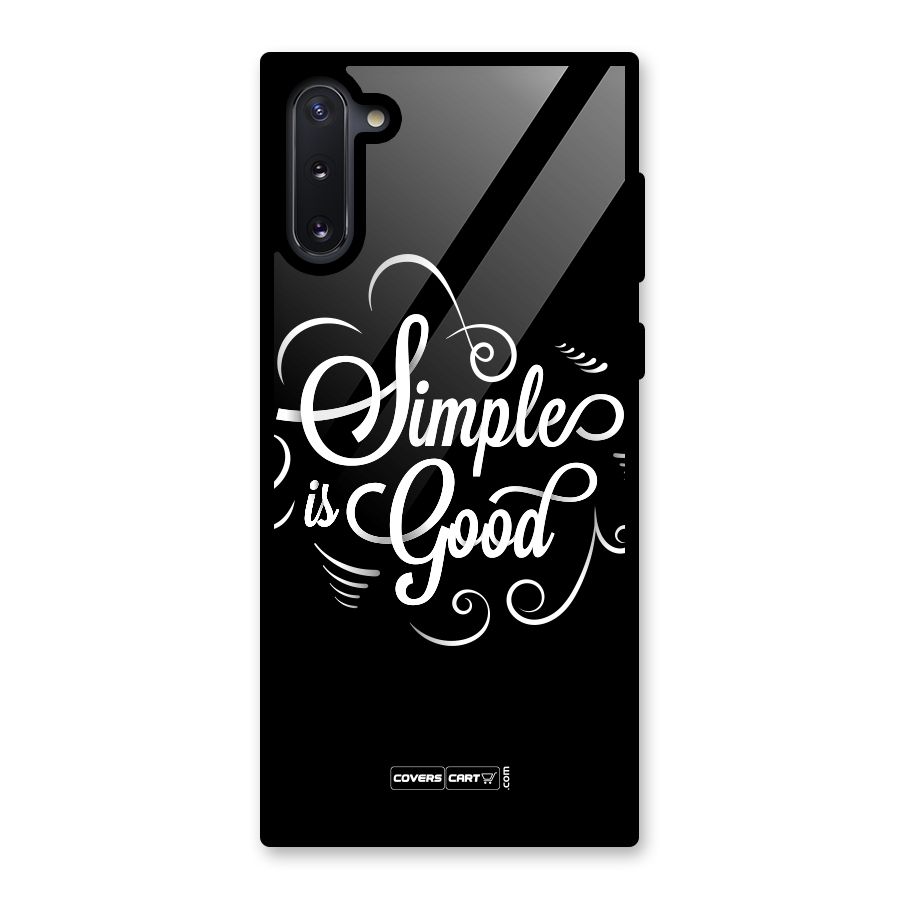 Simple is Good Glass Back Case for Galaxy Note 10