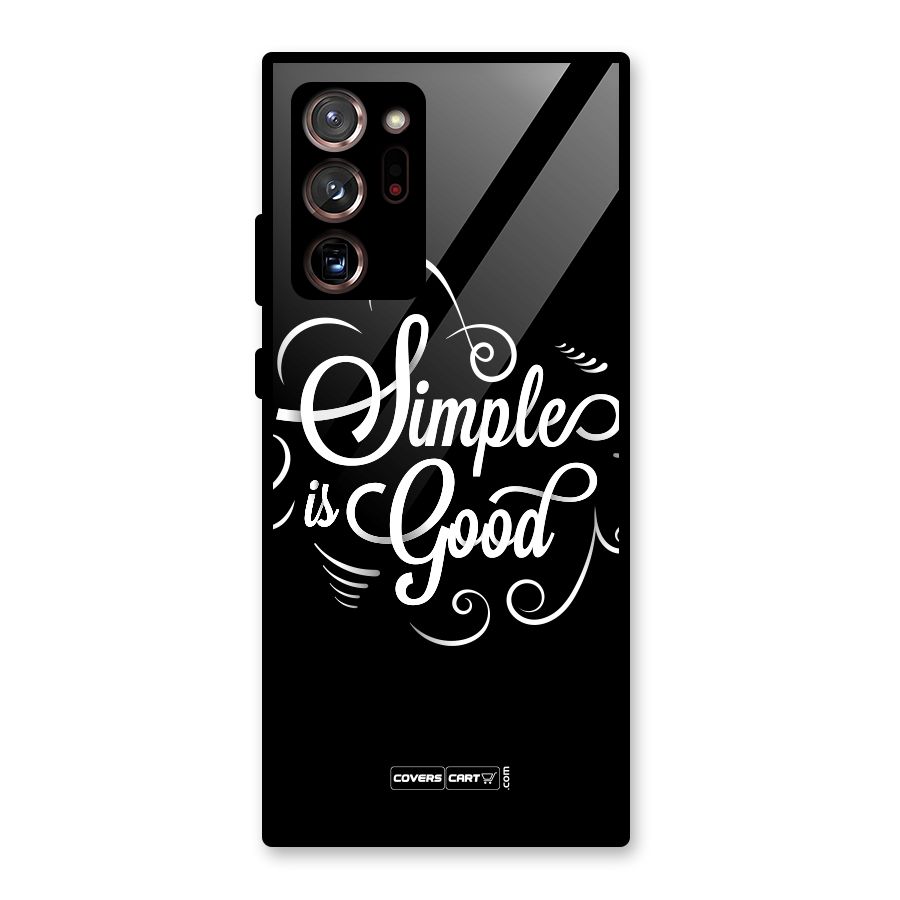 Simple is Good Glass Back Case for Galaxy Note 20 Ultra