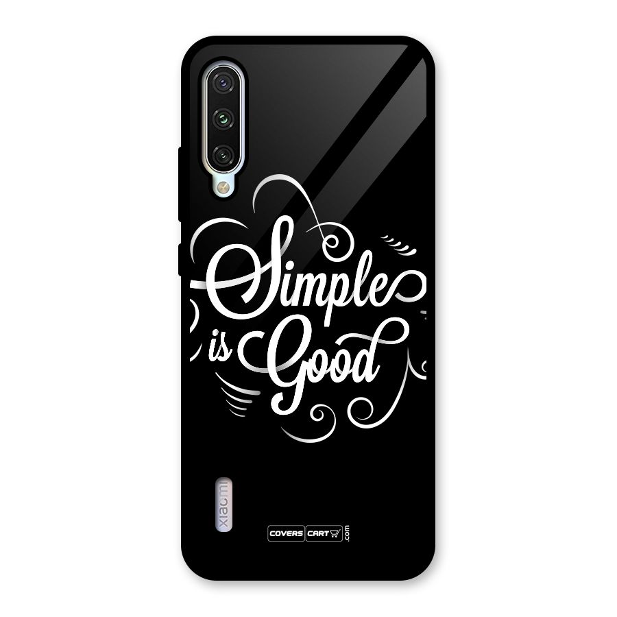 Simple is Good Glass Back Case for Mi A3