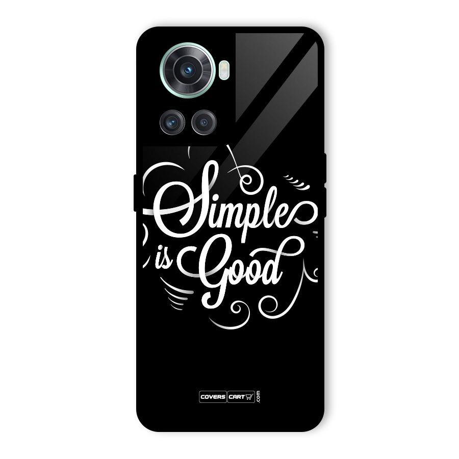 Simple is Good Glass Back Case for OnePlus 10R