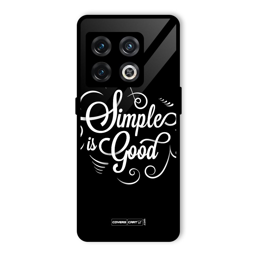 Simple is Good Glass Back Case for OnePlus 10 Pro 5G
