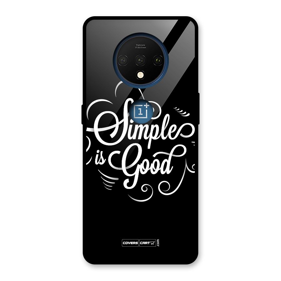 Simple is Good Glass Back Case for OnePlus 7T