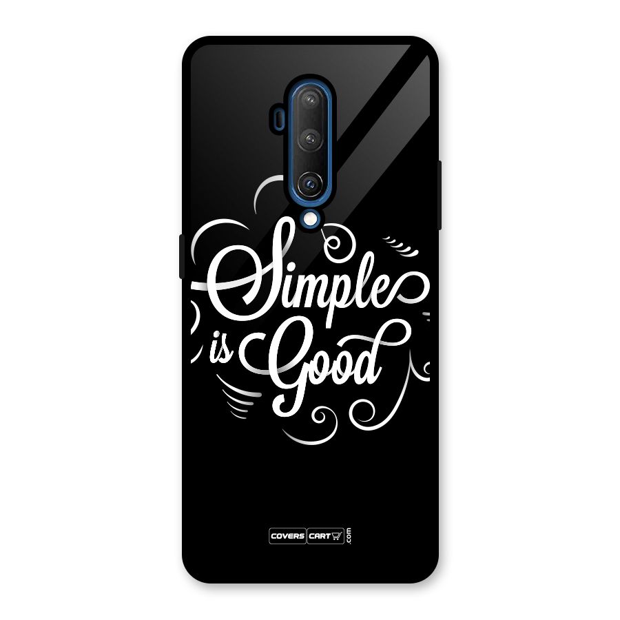 Simple is Good Glass Back Case for OnePlus 7T Pro