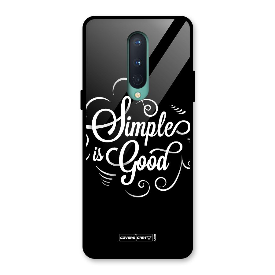 Simple is Good Glass Back Case for OnePlus 8