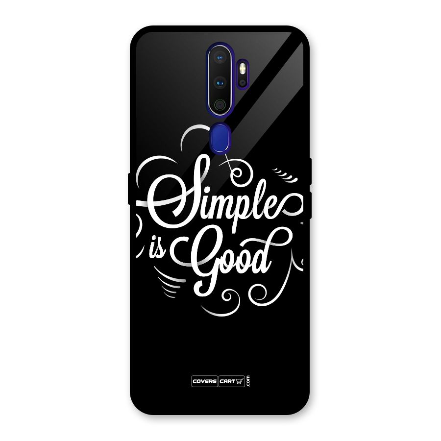 Simple is Good Glass Back Case for Oppo A9 (2020)