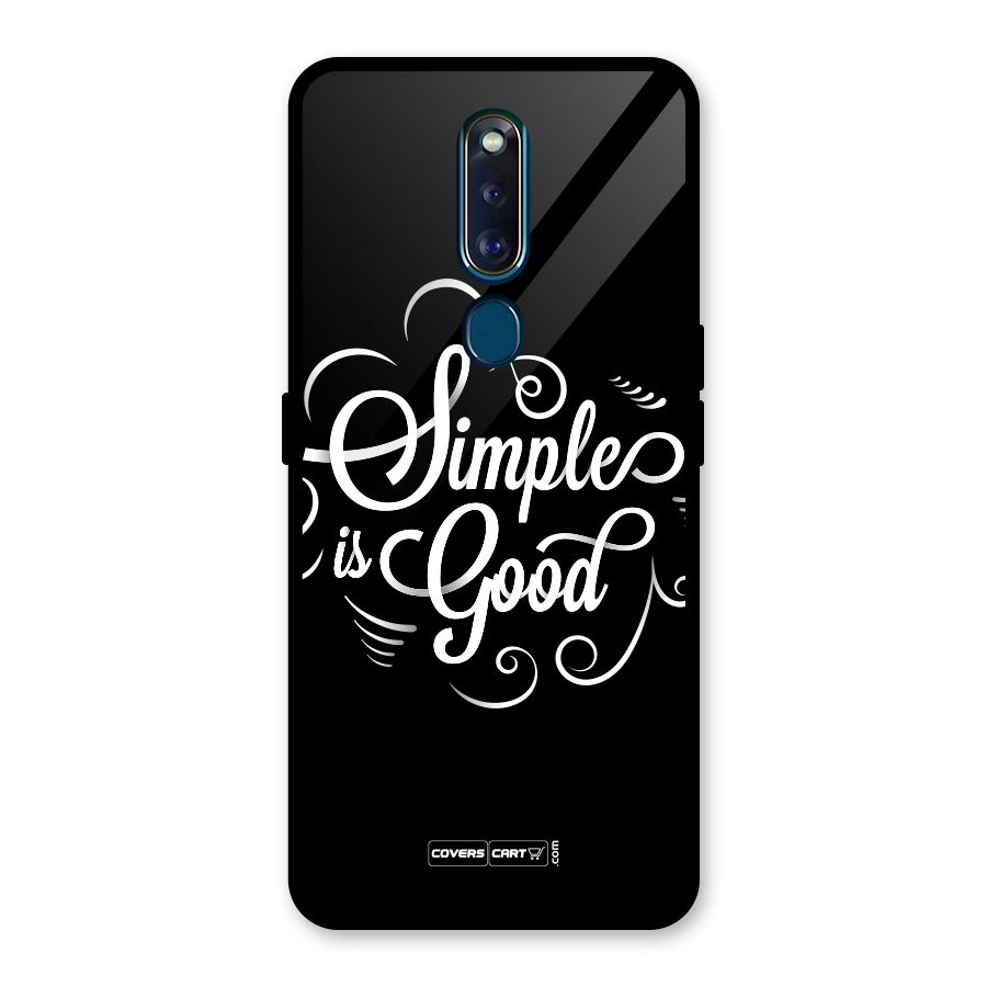 Simple is Good Glass Back Case for Oppo F11 Pro