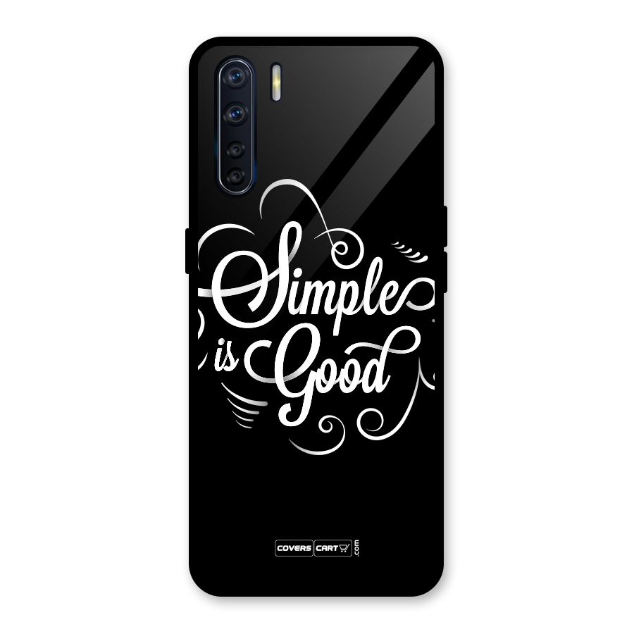 Simple is Good Glass Back Case for Oppo F15