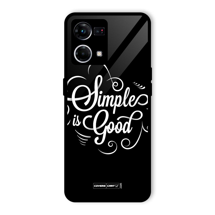 Simple is Good Glass Back Case for Oppo F21 Pro 4G