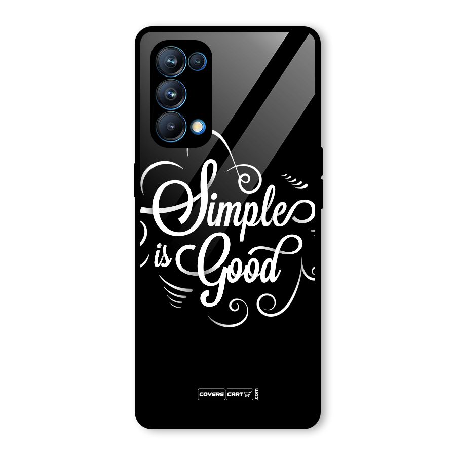 Simple is Good Glass Back Case for Oppo Reno5 Pro 5G