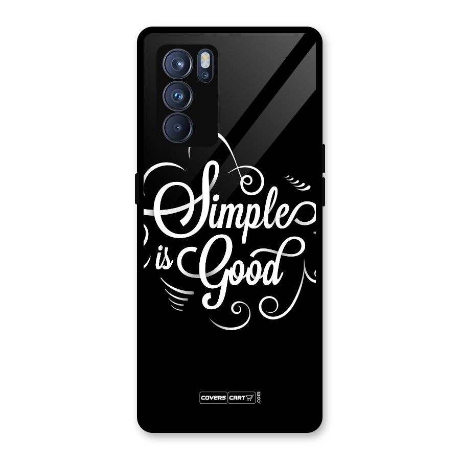 Simple is Good Glass Back Case for Oppo Reno6 Pro 5G