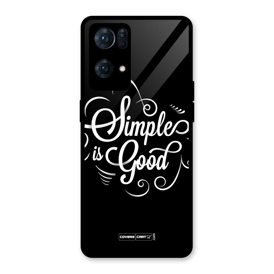 Simple is Good Glass Back Case for Oppo Reno7 Pro 5G