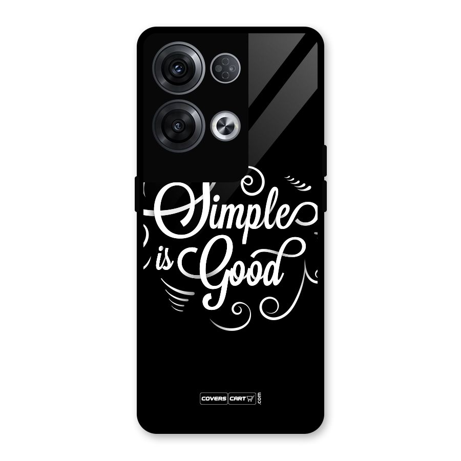 Simple is Good Glass Back Case for Oppo Reno8 Pro 5G