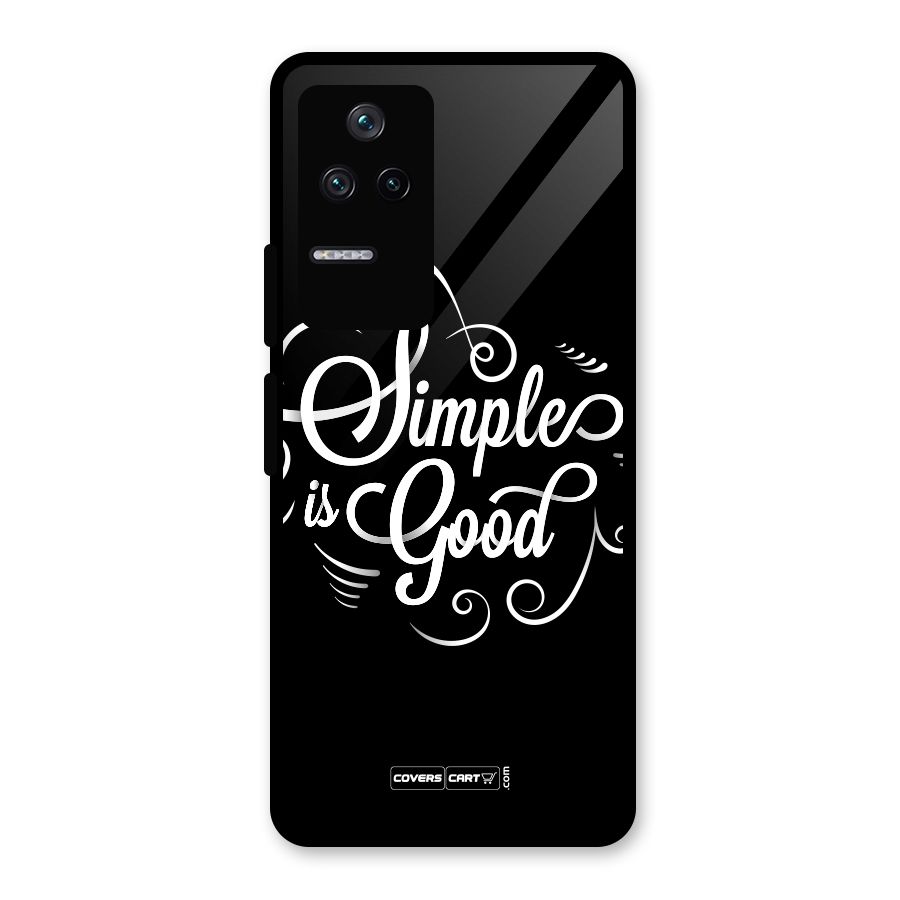 Simple is Good Glass Back Case for Poco F4 5G