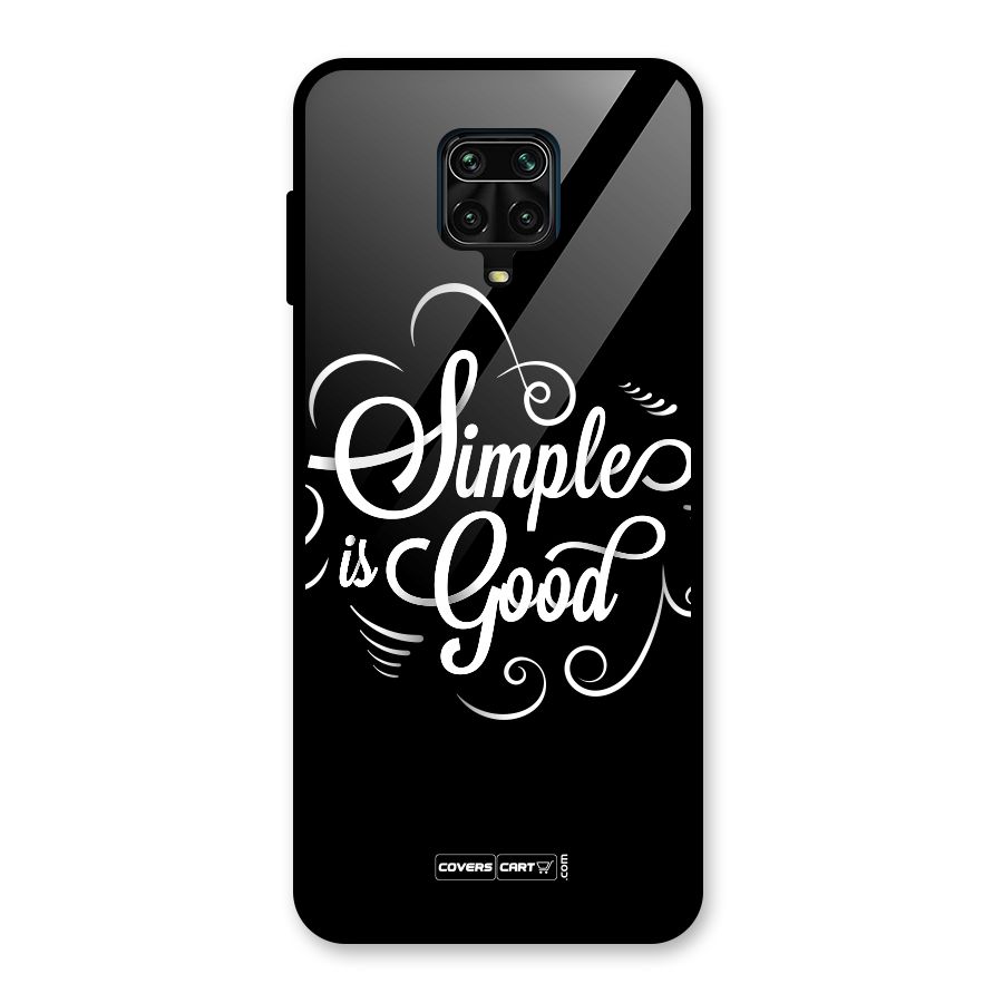 Simple is Good Glass Back Case for Poco M2 Pro