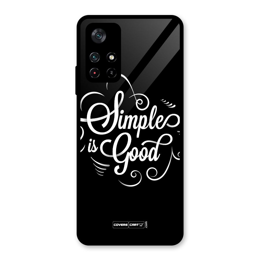 Simple is Good Glass Back Case for Poco M4 Pro 5G