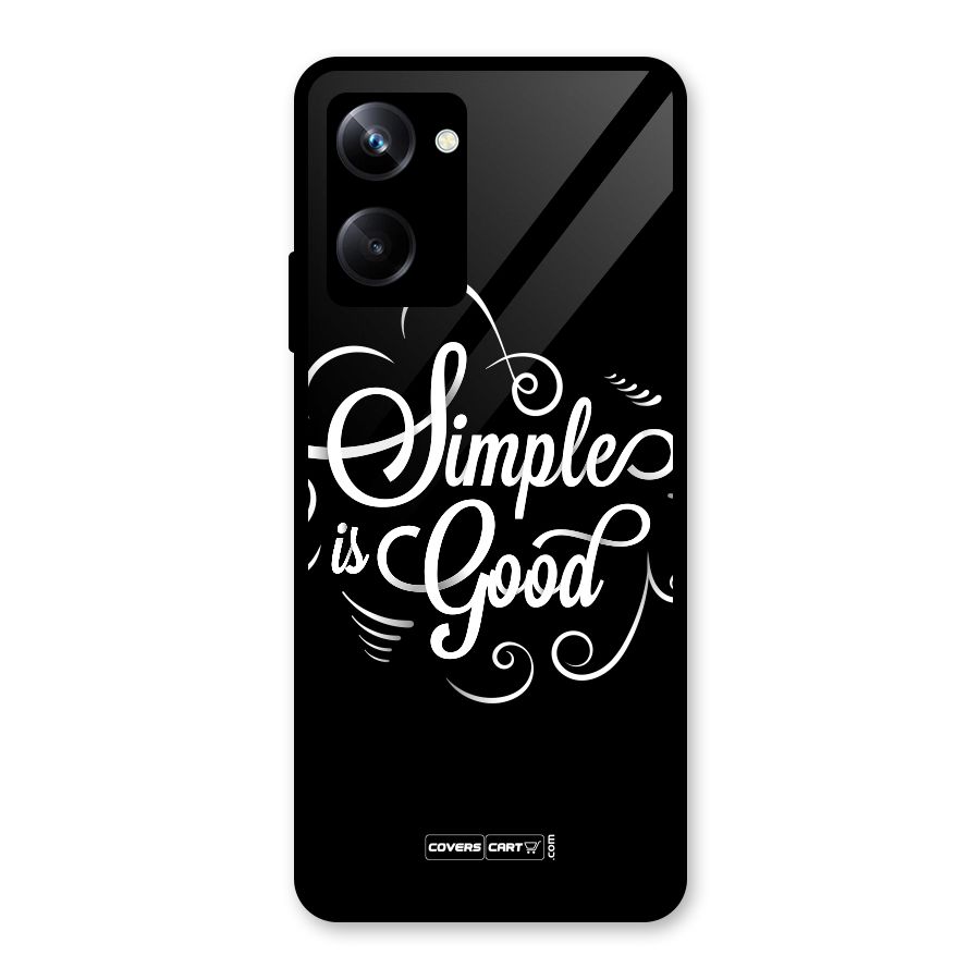 Simple is Good Glass Back Case for Realme 10 Pro