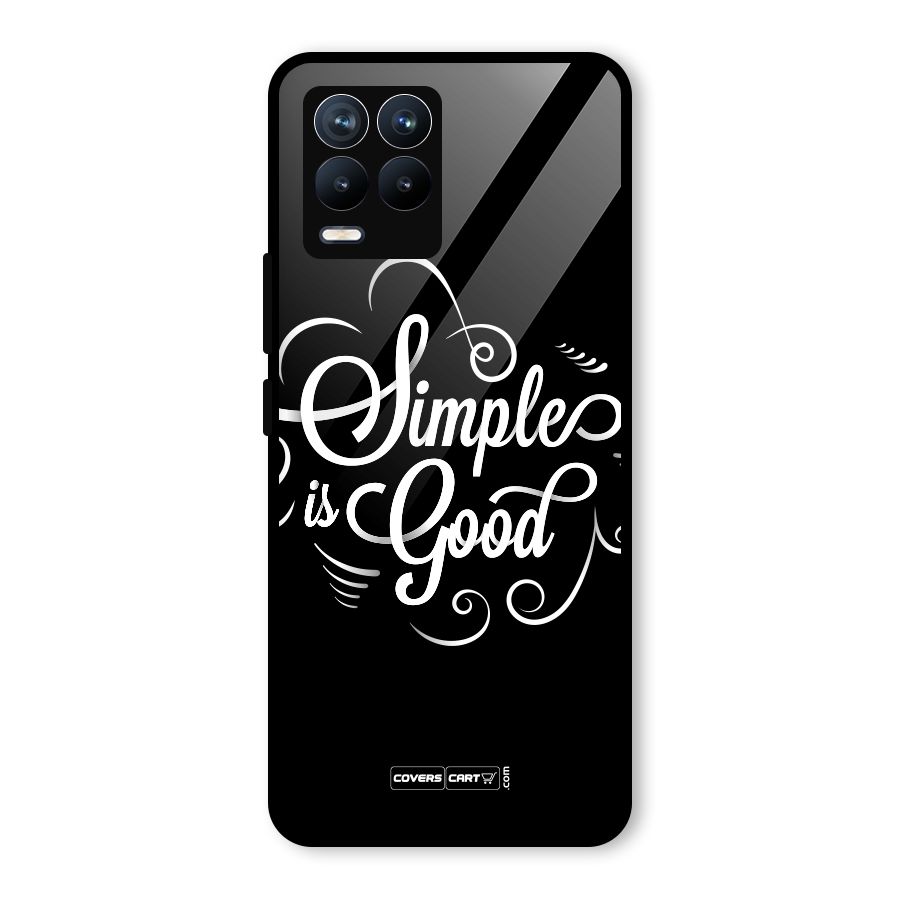 Simple is Good Glass Back Case for Realme 8 Pro