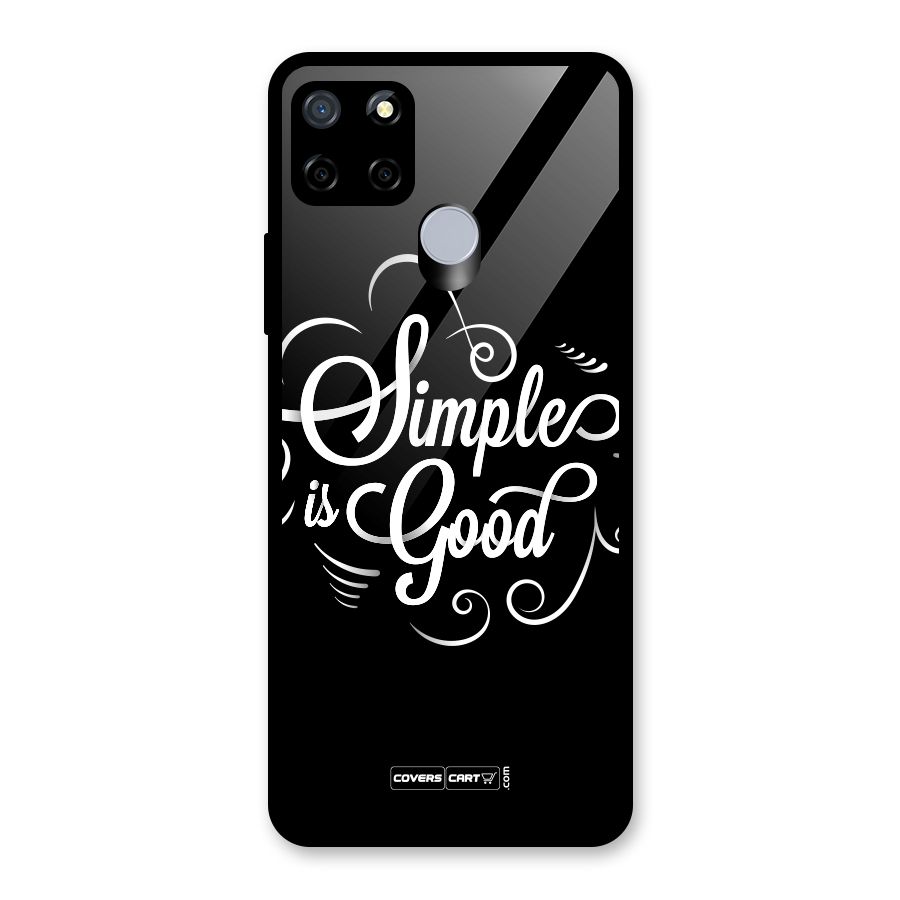 Simple is Good Glass Back Case for Realme C12