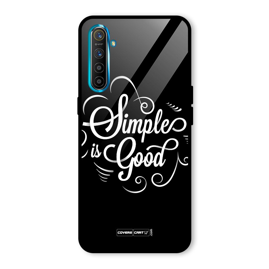 Simple is Good Glass Back Case for Realme X2