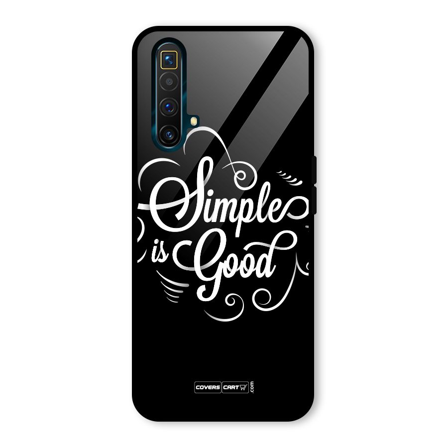 Simple is Good Glass Back Case for Realme X3 SuperZoom