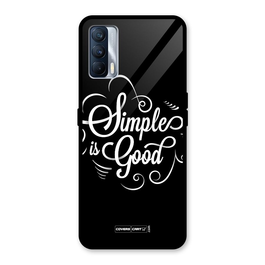 Simple is Good Glass Back Case for Realme X7