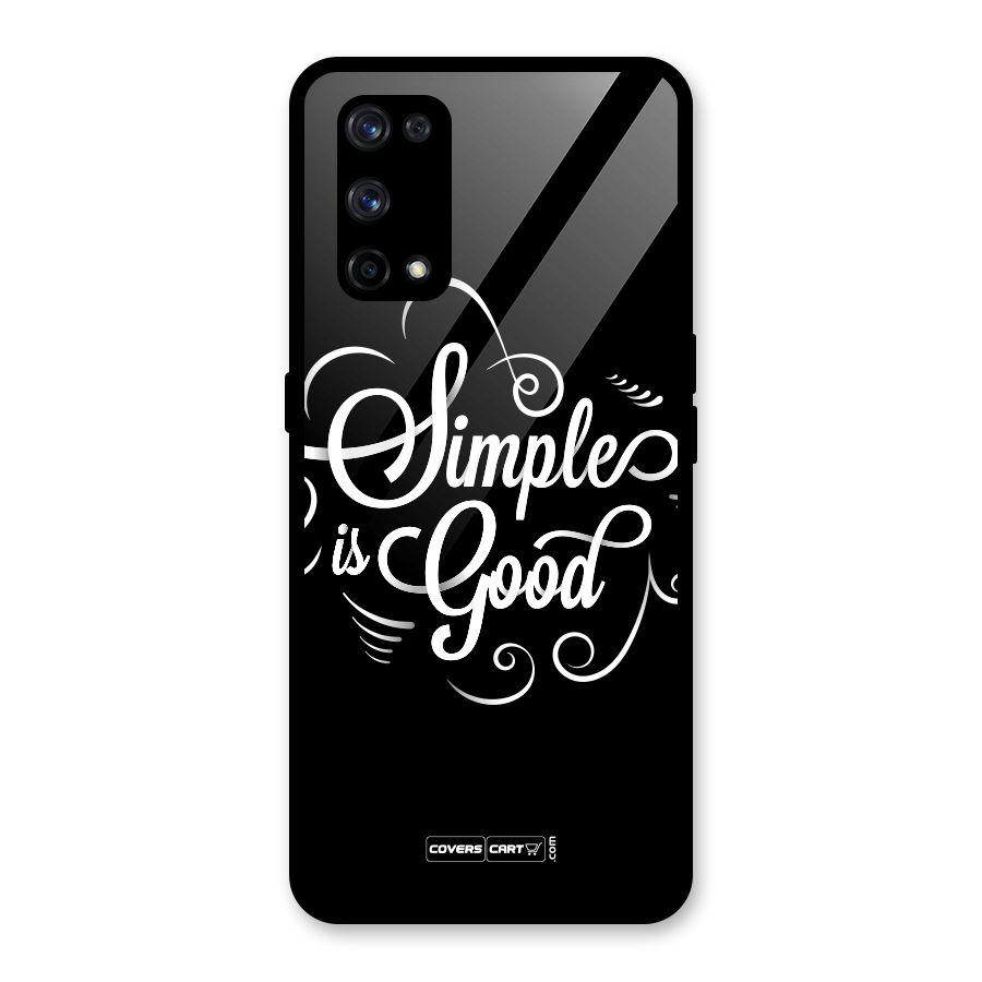 Simple is Good Glass Back Case for Realme X7 Pro