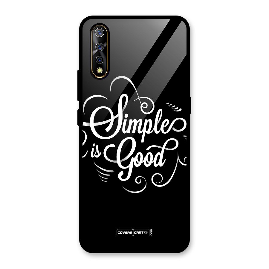 Simple is Good Glass Back Case for Vivo S1