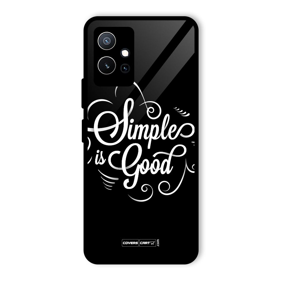 Simple is Good Glass Back Case for Vivo T1 5G