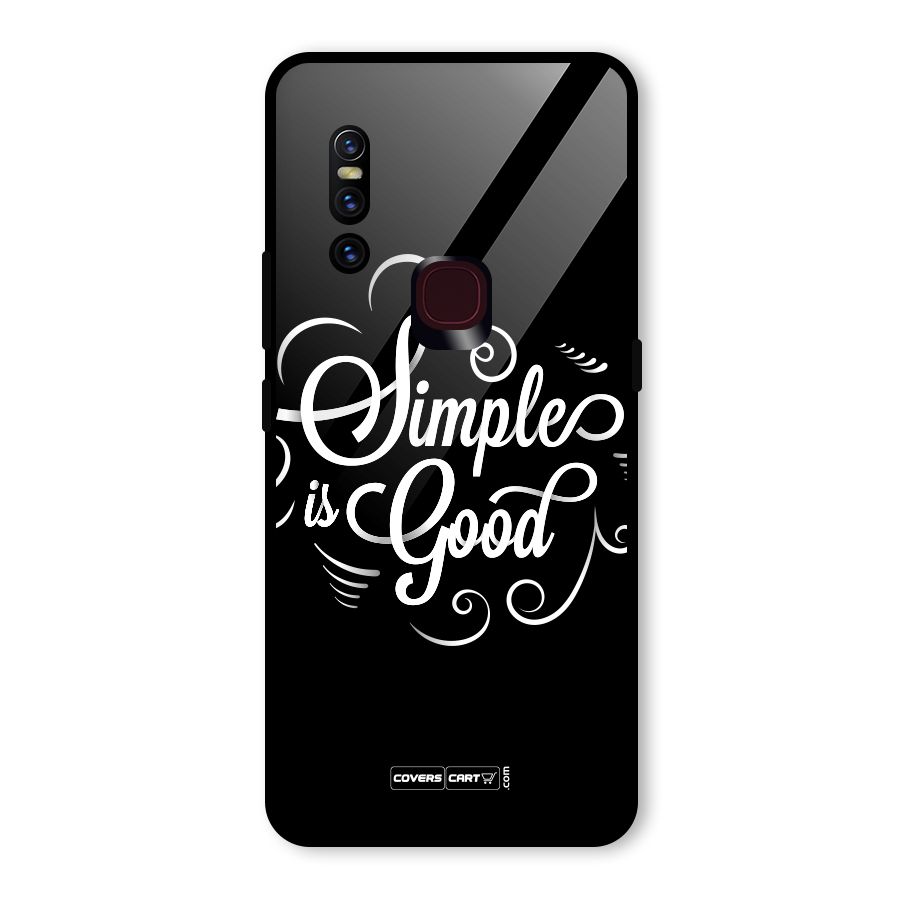 Simple is Good Glass Back Case for Vivo V15