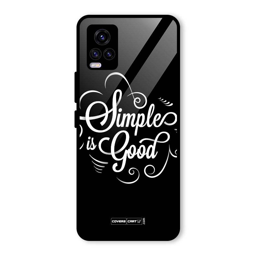 Simple is Good Glass Back Case for Vivo V20