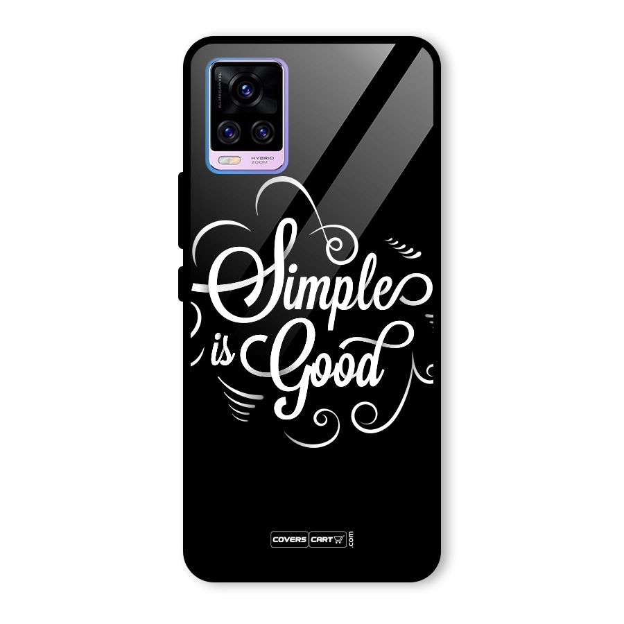 Simple is Good Glass Back Case for Vivo V20 Pro