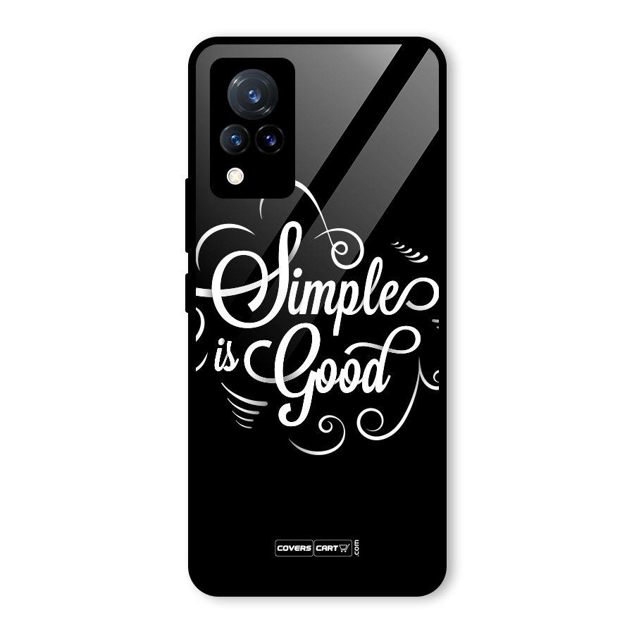 Simple is Good Glass Back Case for Vivo V21 5G