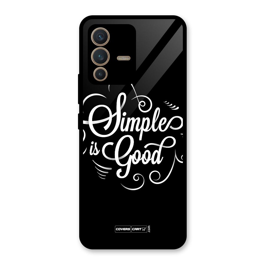 Simple is Good Glass Back Case for Vivo V23 5G