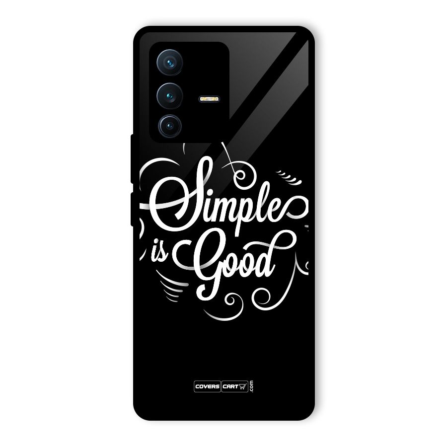 Simple is Good Glass Back Case for Vivo V23 Pro