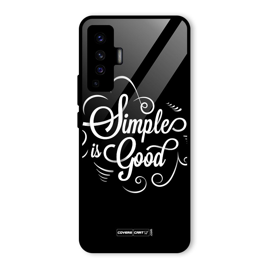 Simple is Good Glass Back Case for Vivo X50
