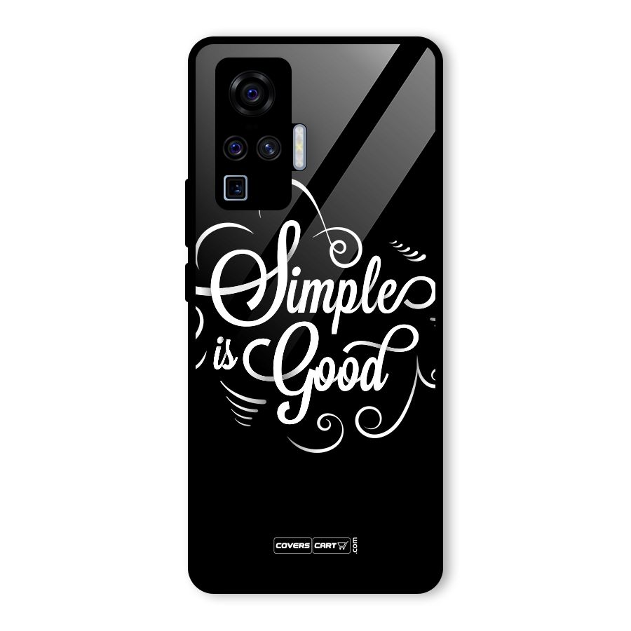 Simple is Good Glass Back Case for Vivo X50 Pro