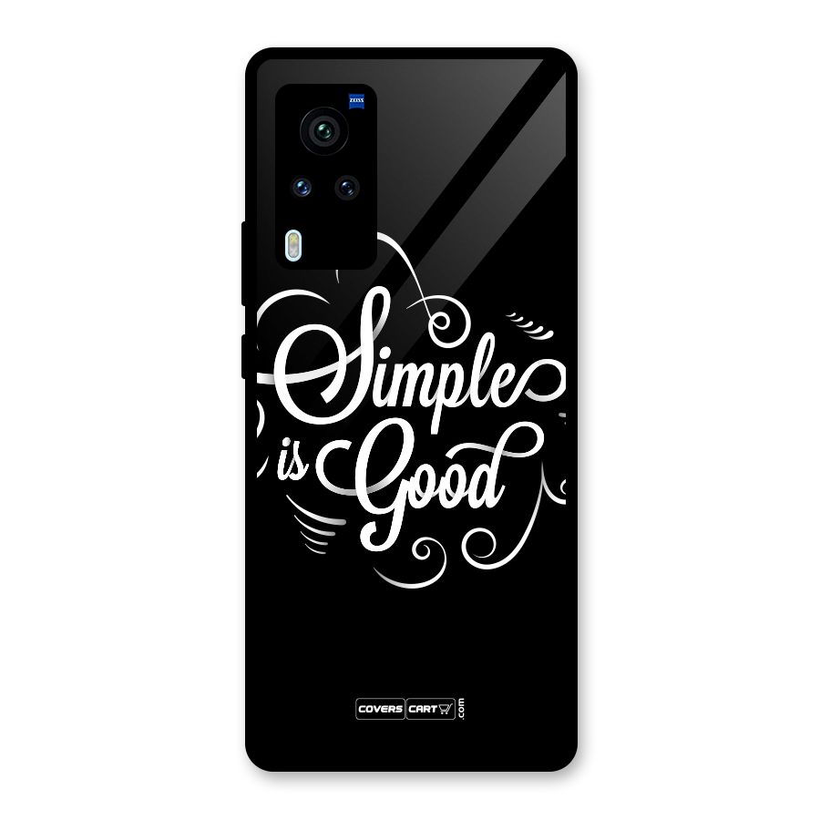 Simple is Good Glass Back Case for Vivo X60 Pro
