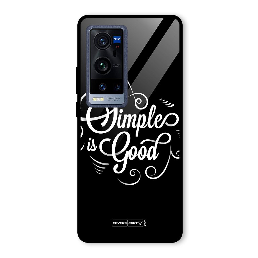 Simple is Good Glass Back Case for Vivo X60 Pro Plus