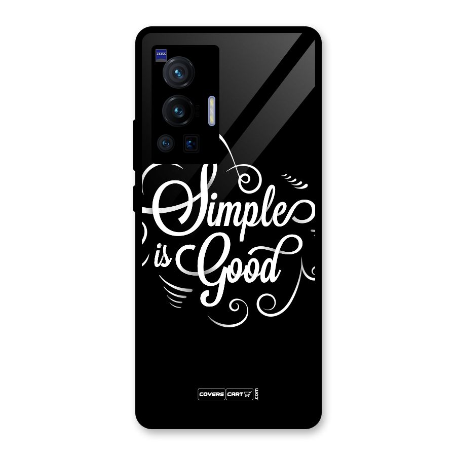 Simple is Good Glass Back Case for Vivo X70 Pro