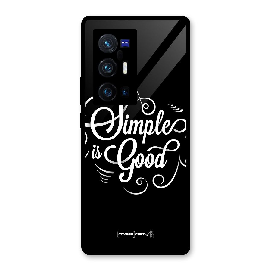 Simple is Good Glass Back Case for Vivo X70 Pro Plus