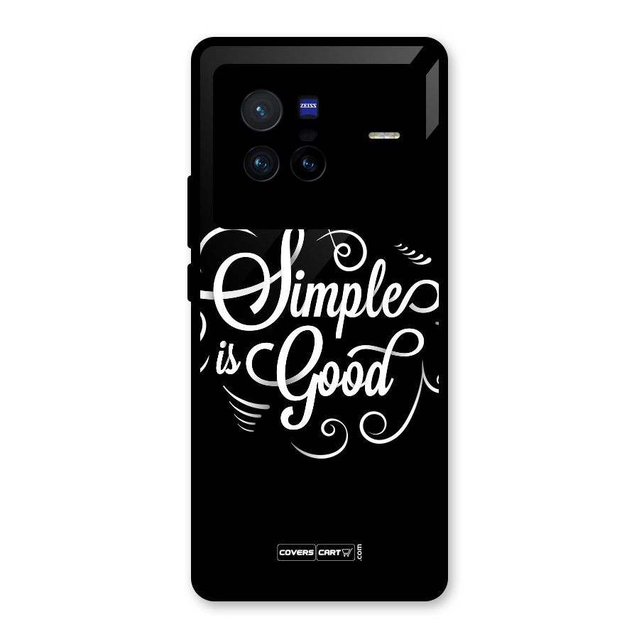 Simple is Good Glass Back Case for Vivo X80
