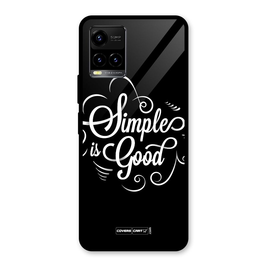 Simple is Good Glass Back Case for Vivo Y21T